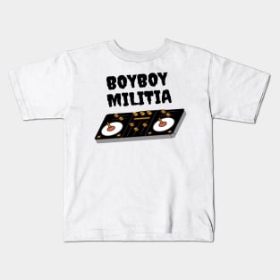 Boyboy Militia - Vinyl collection (black) Kids T-Shirt